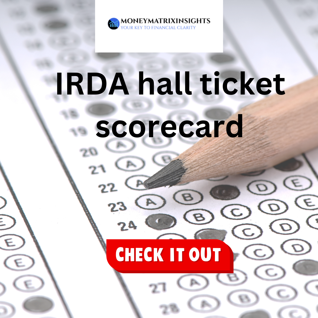 IRDA hall ticket scorecard