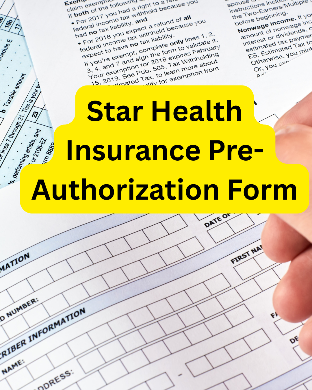 Star Health Insurance Pre-Authorization Form